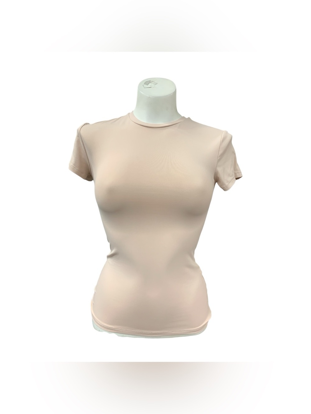 Puma Short Sleeve Crewneck Tee in Nude Size S